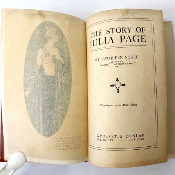 The story of Julia page by Kathleen‎ Norris 1915 hardback book - Picture 8 of 10